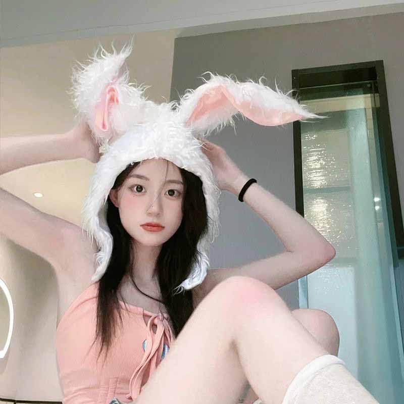 Amazon.co.jp: うさぎ かぶりもの 兎 被り物 ふわふわ うさぎ コスプレ